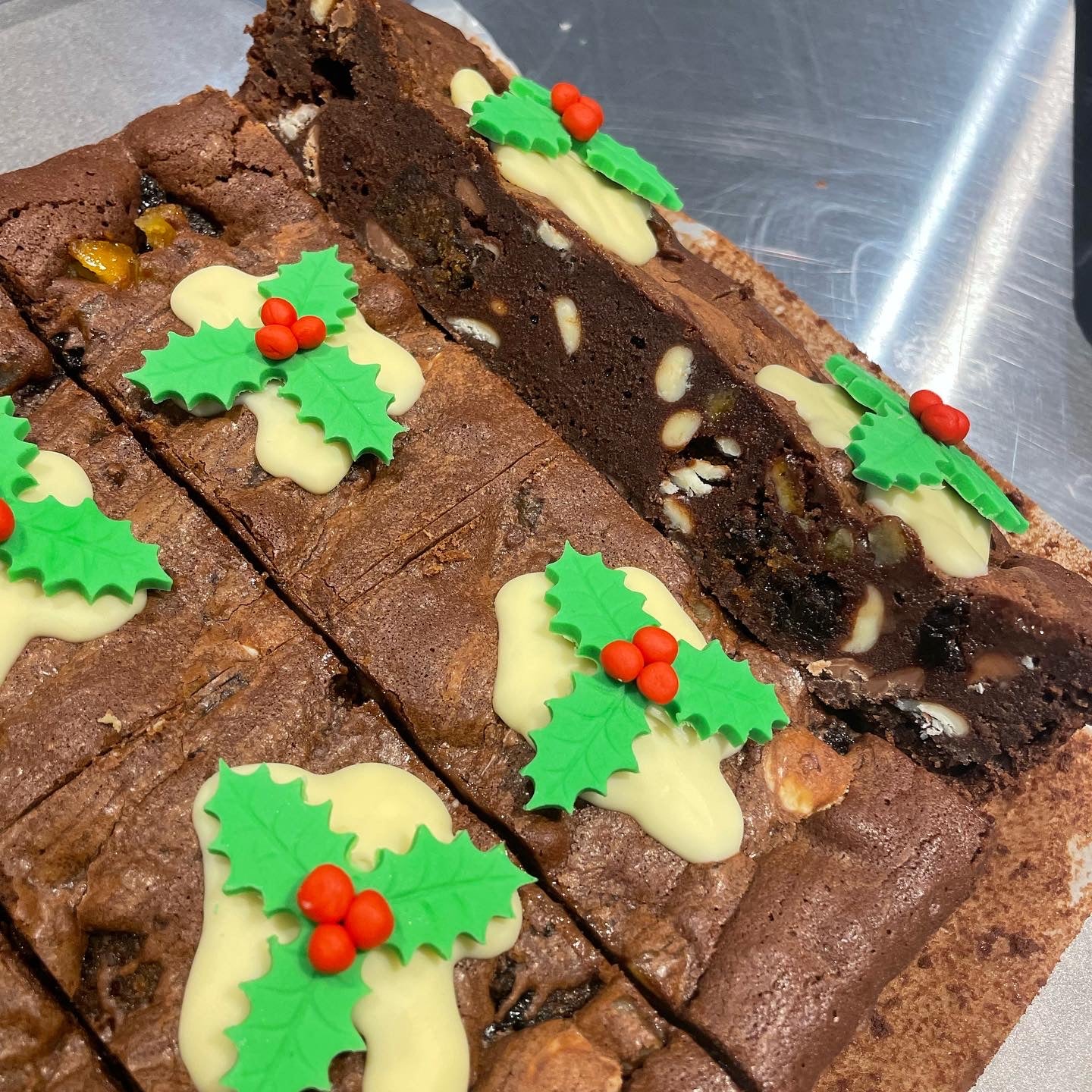 Christmas Pudding Brownie